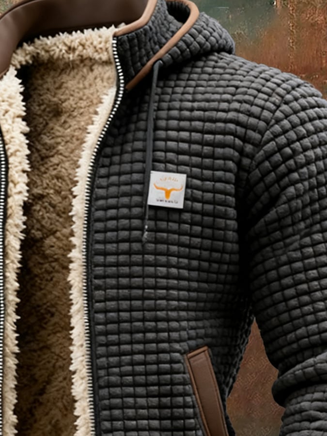Sherpa Lined Zip Hoodie