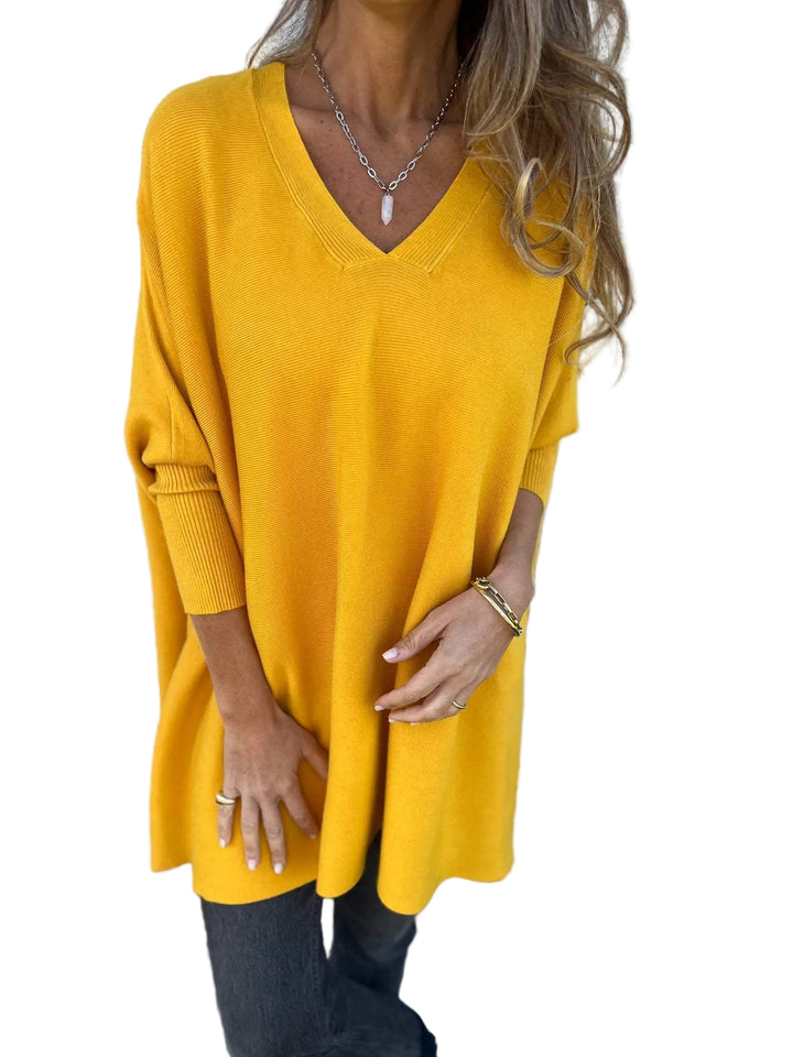Nathalie | Pull poncho cachemire col V (kopie)