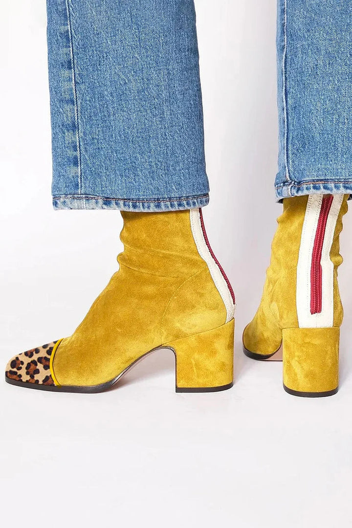 Block Heel Ankle Boots