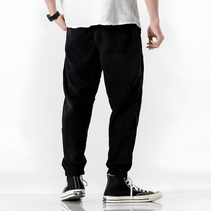 Drawstring Corduroy Trousers