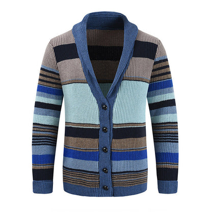Striped Cosy Wool Cardigan