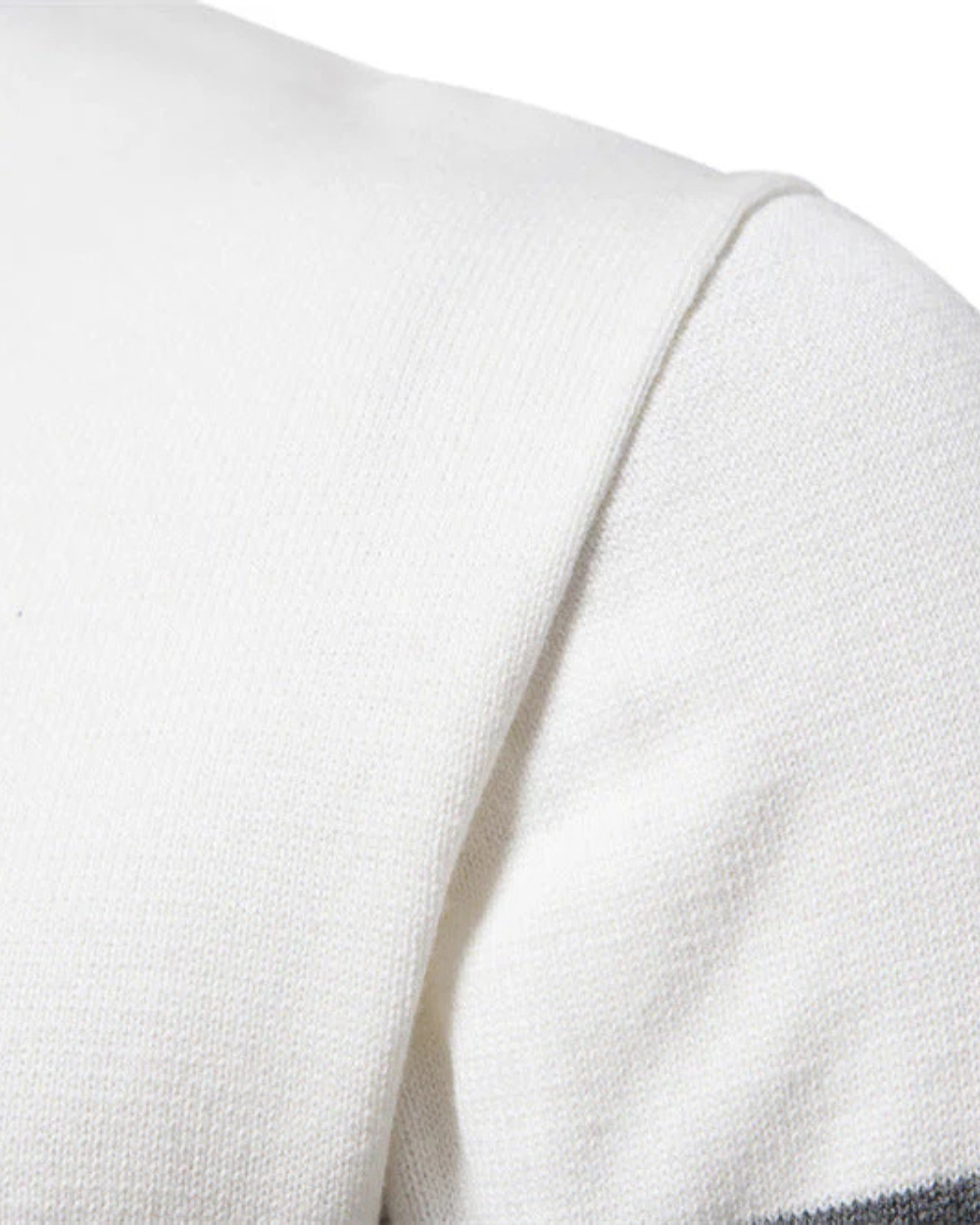 Frederico Cotton Zip Jumper with Pattern