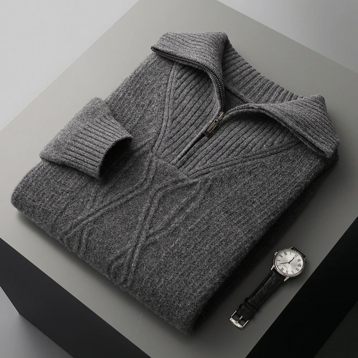 Taranto Merino Wool Zip Jumper