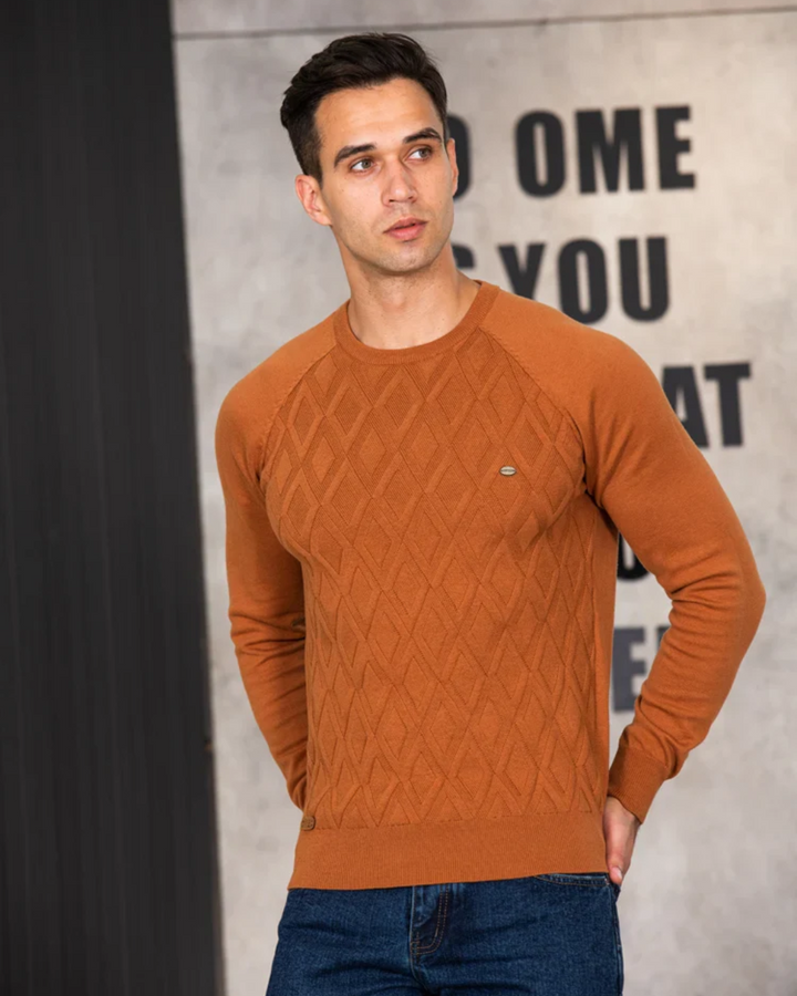 Men's Jumper With Checkered Design V2