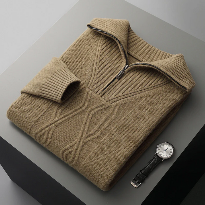 Taranto Merino Wool Zip Jumper