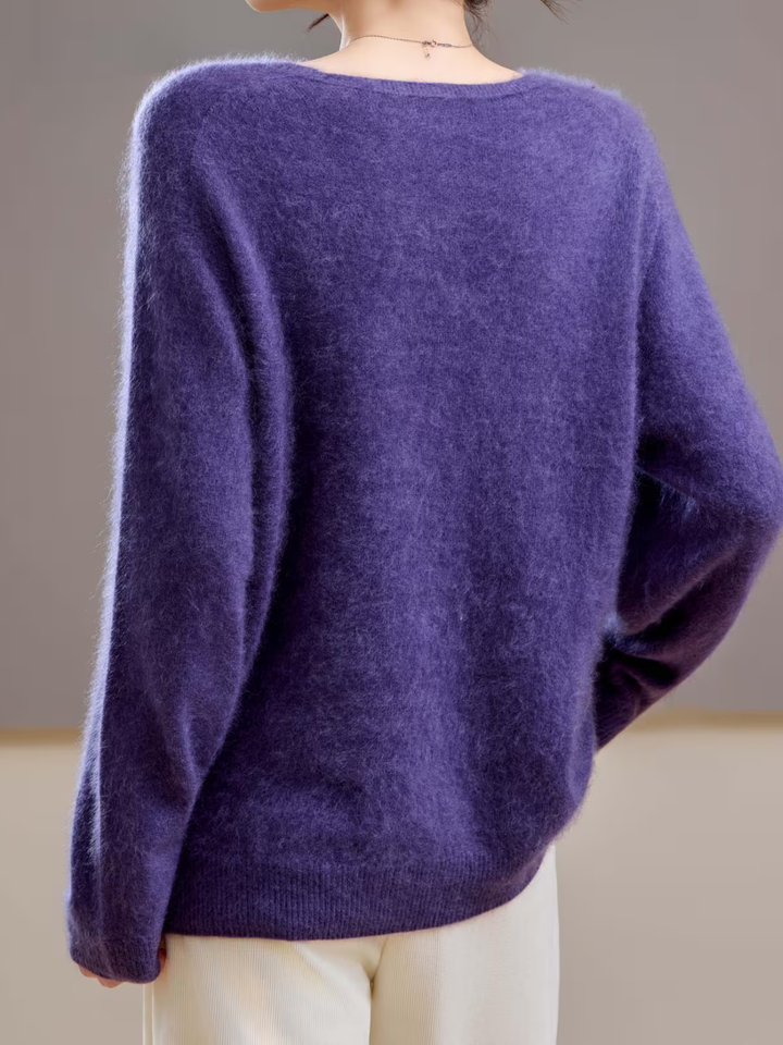 Élise | Pull cachemire brossé col V (kopie)
