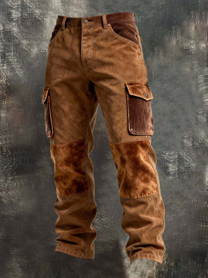 Suede Cargo Trouser