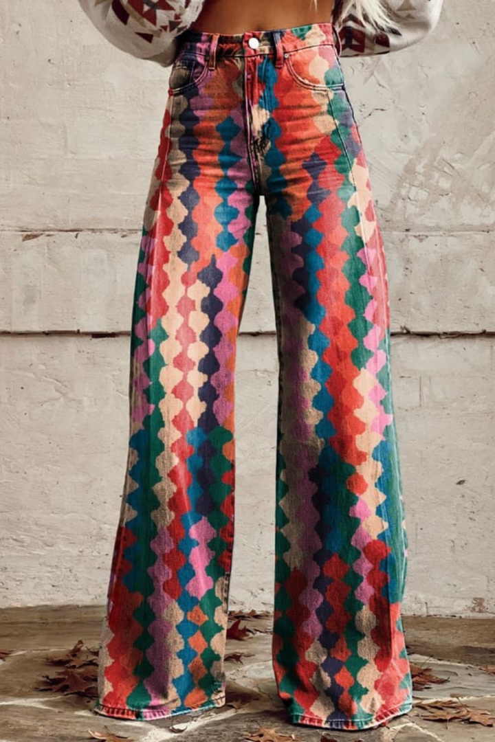 Hazel | Geometric Jeans