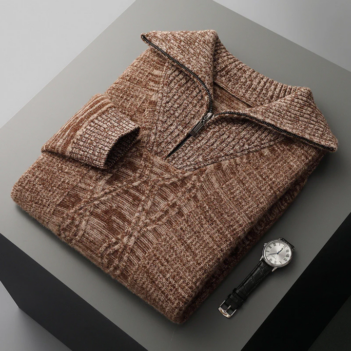 Taranto Merino Wool Zip Jumper