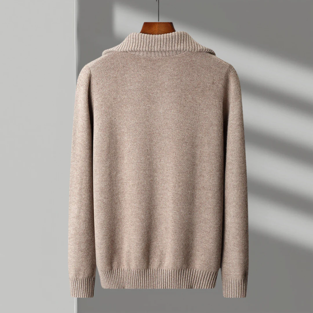 Taranto Merino Wool Zip Jumper