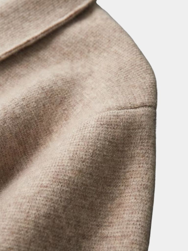 Cashmere Knit Zip Jacket