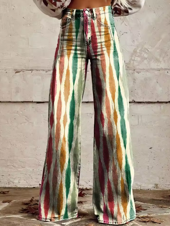 Annabel | Striped Jeans