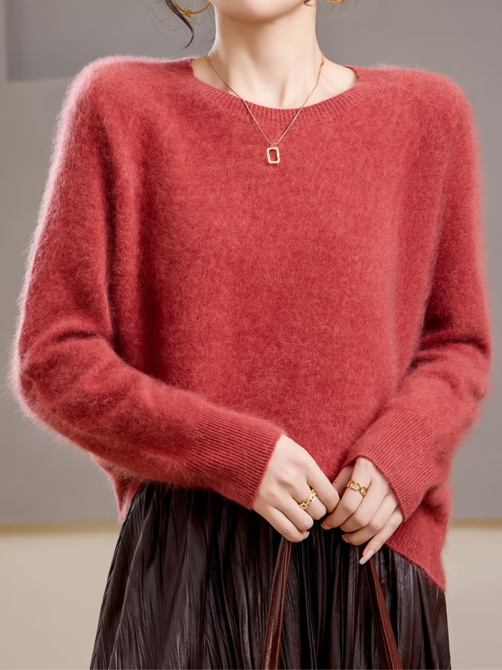 Hélène | Pull cachemire brossé col rond (kopie)