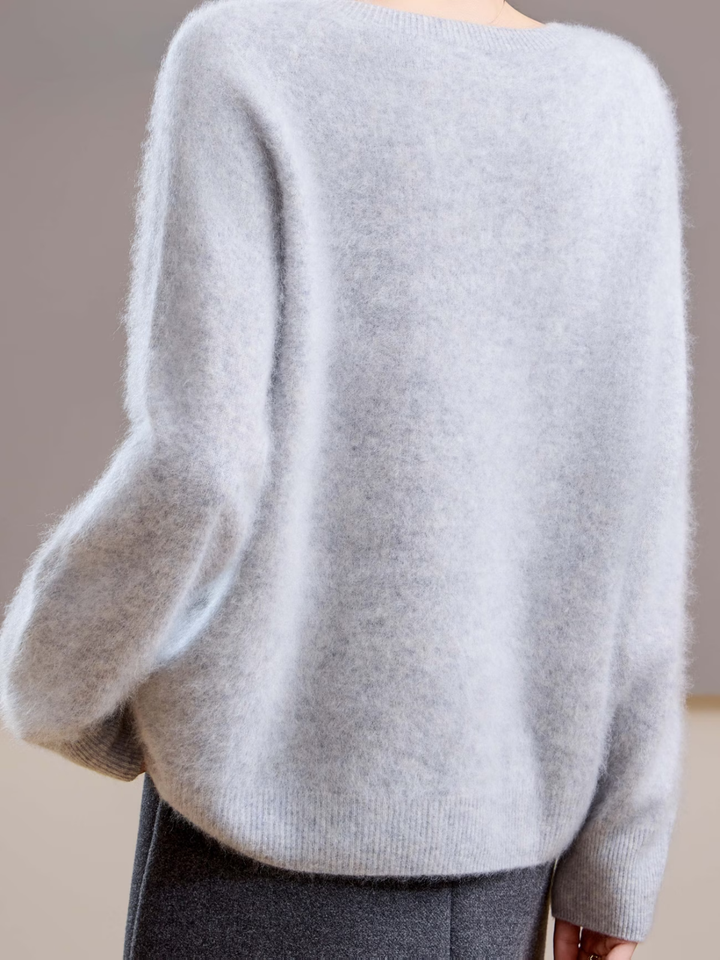 Hélène | Pull cachemire brossé col rond (kopie)