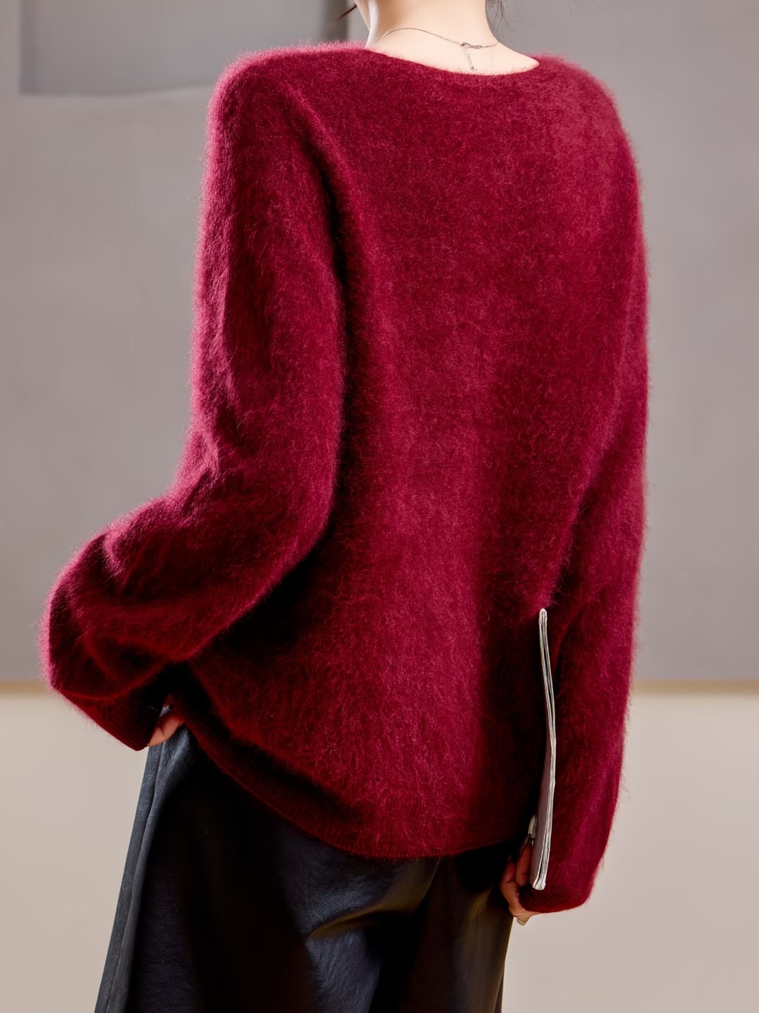 Élise | Pull cachemire brossé col V (kopie)
