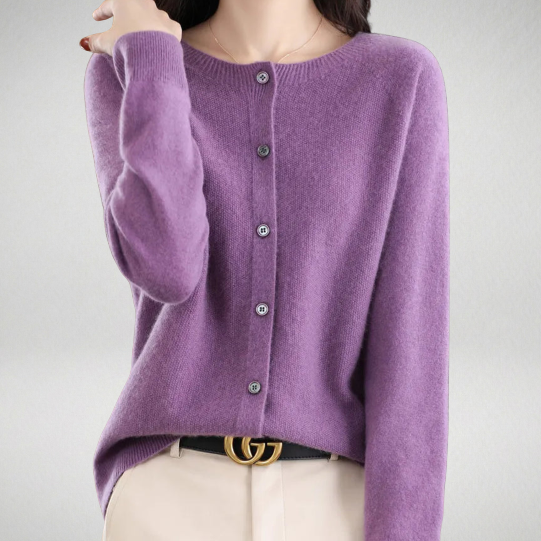 Isabelle | Cardigan cachemire col rond (kopie)