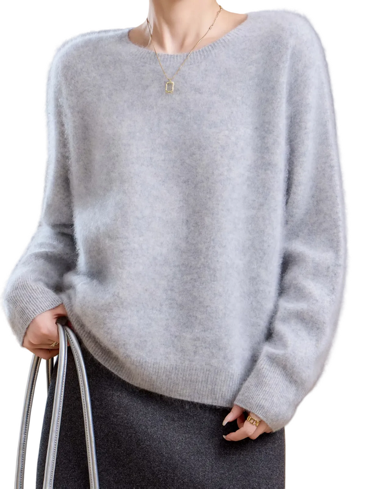 Hélène | Pull cachemire brossé col rond (kopie)