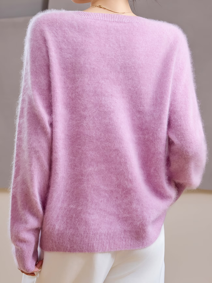 Hélène | Pull cachemire col rond pastel (kopie)