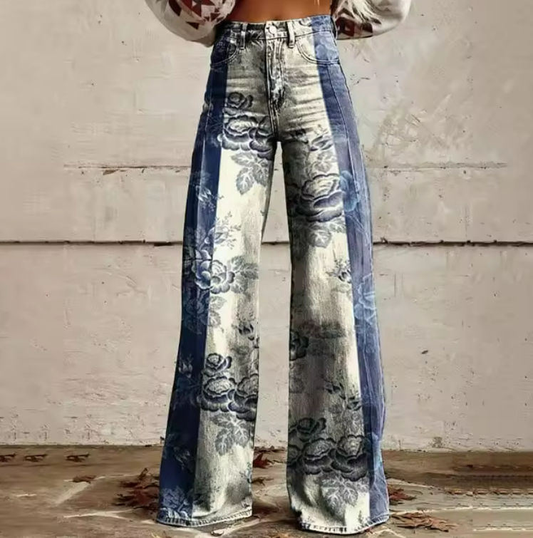 Imogen | Vintage Floral Jeans