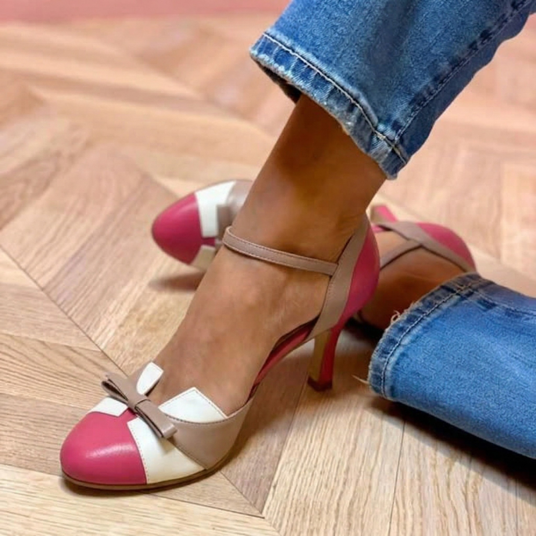 Bow Ankle-Strap Heels