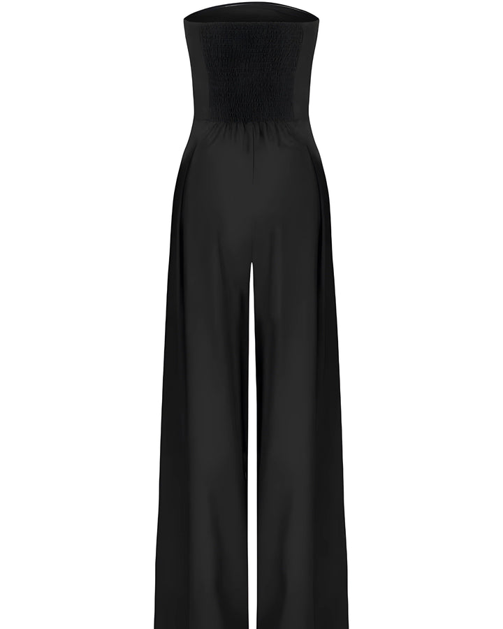 Strapless Wide-Leg Jumpsuit