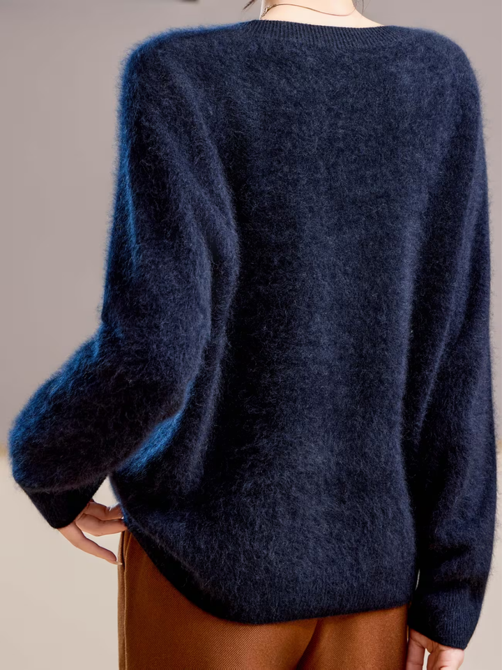 Hélène | Pull cachemire brossé col rond (kopie)