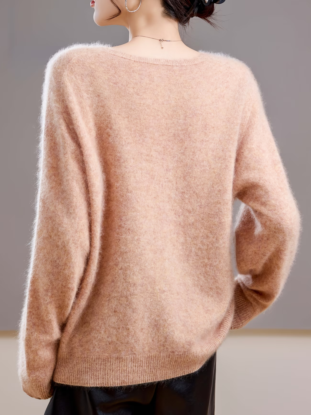 Élise | Pull cachemire brossé col V (kopie)