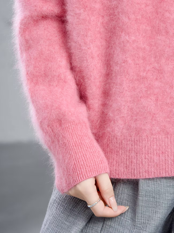 Hélène | Pull cachemire col rond pastel (kopie)