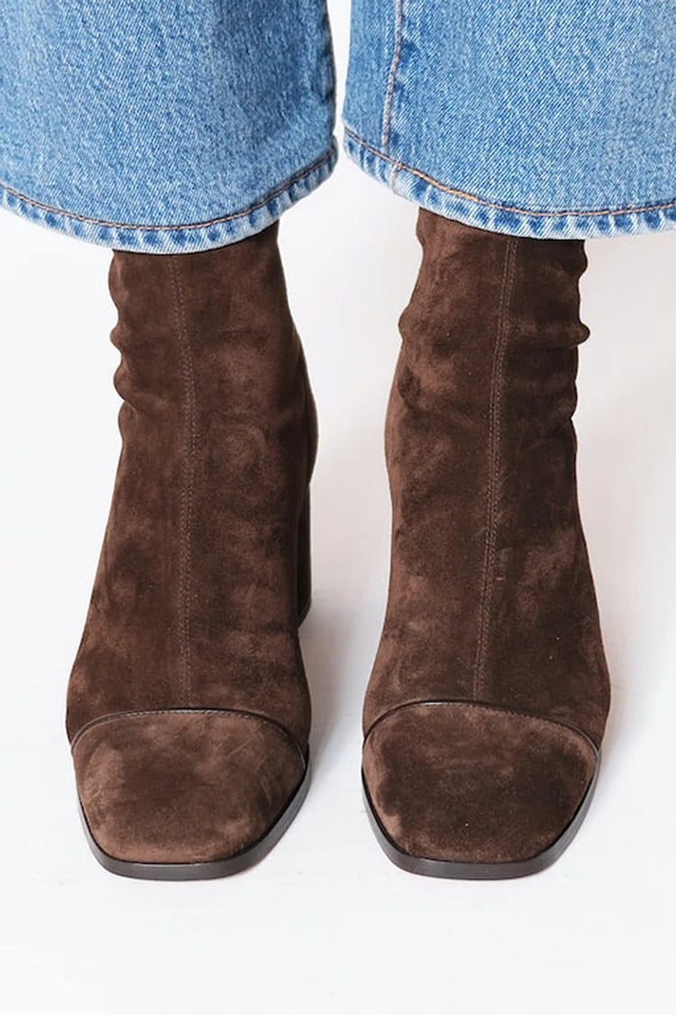 Block Heel Ankle Boots