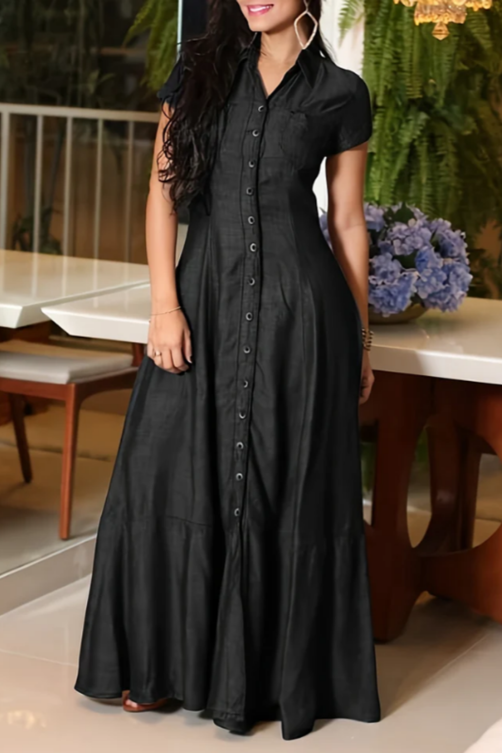 Long Denim Dress