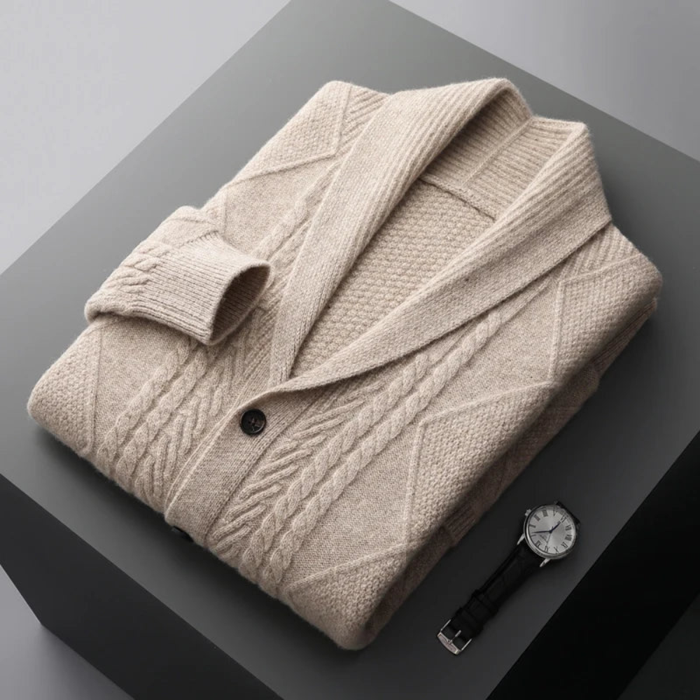 Savoca Merino Wool Cardigan