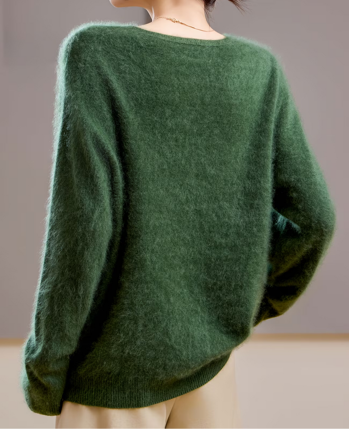 Claire | Pull cachemire brossé col V (kopie)