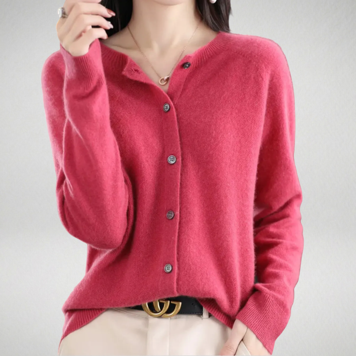 Isabelle | Cardigan cachemire col rond (kopie)