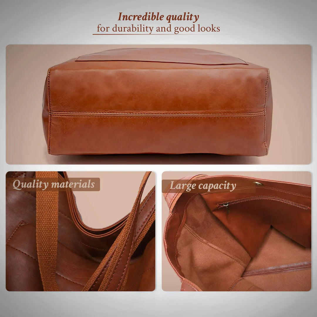 Classic Leather Tote Bag