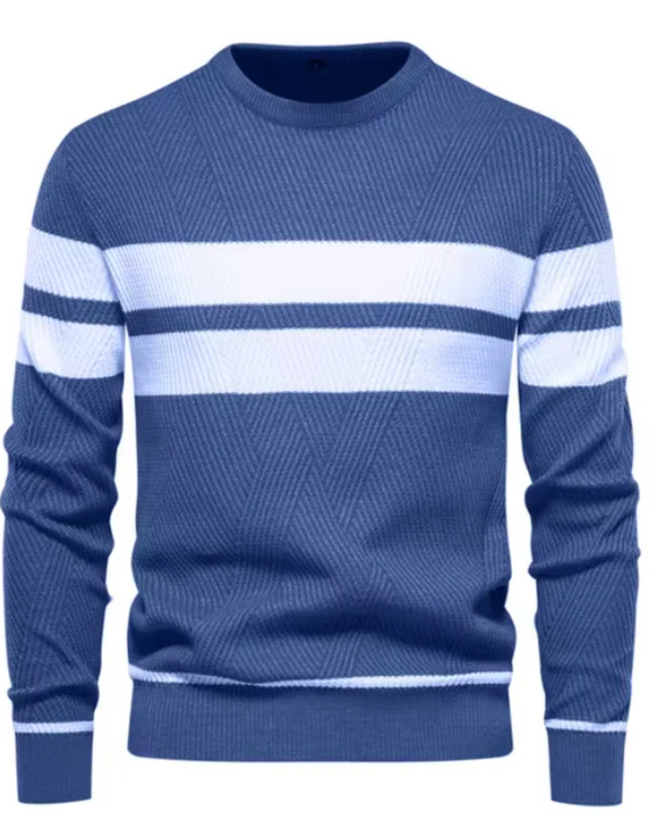 Stylish Men's Jumper With Stripes