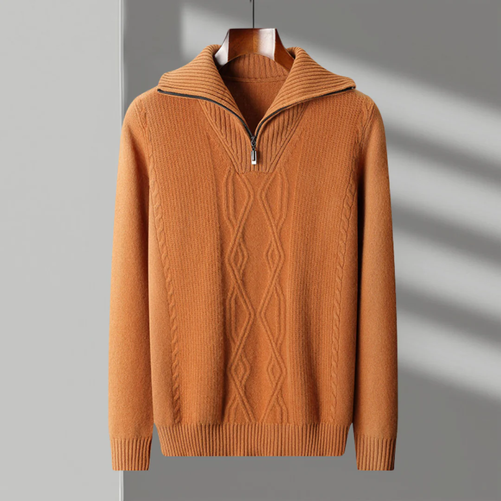 Taranto Merino Wool Zip Jumper