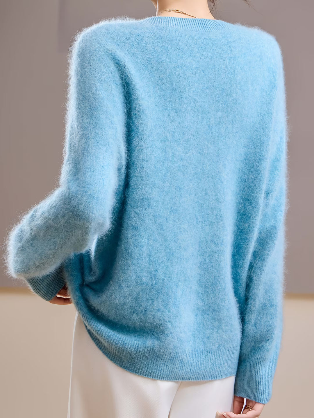 Hélène | Pull cachemire col rond pastel (kopie)