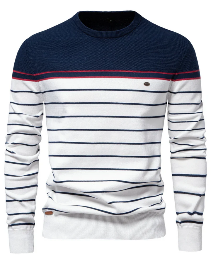 Men's Jumper With Stripe Design