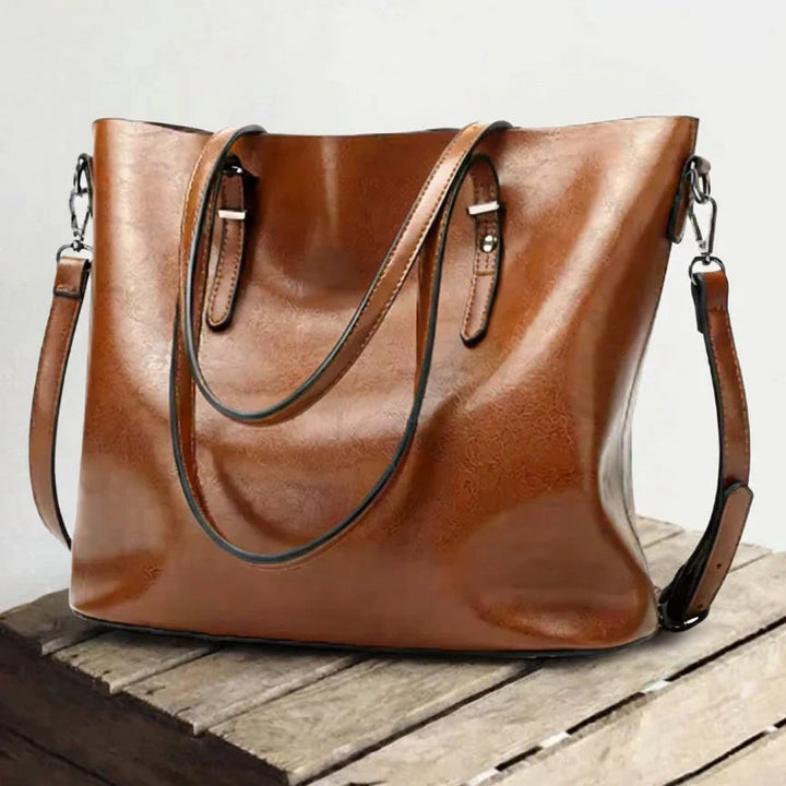 Oil-Wax Leather Tote Bag