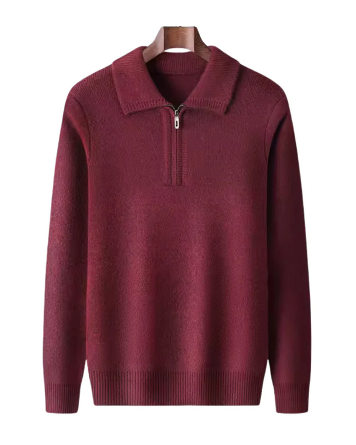 Gstaad Cashmere Quarter Zip Jumper