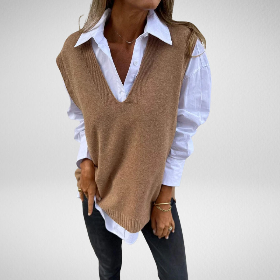 Cashmere V-Neck Vest