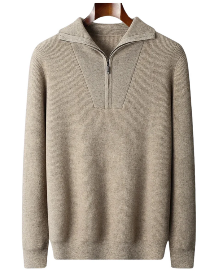 Portofino Cashmere Half Zip Jumper