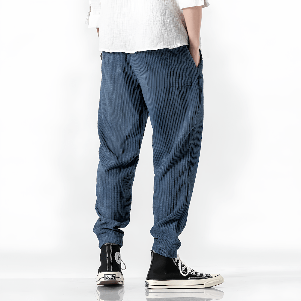 Drawstring Corduroy Trousers