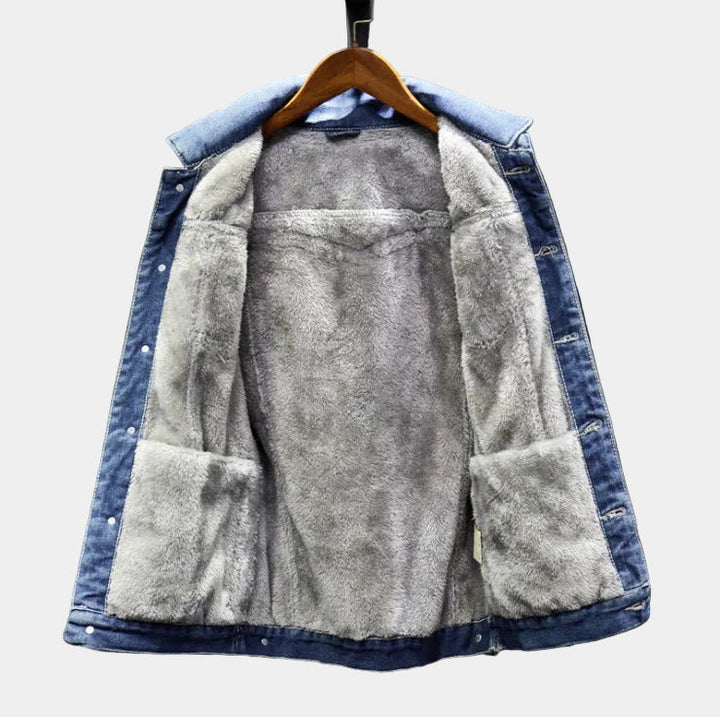 Fleece-Lined Denim Jacket