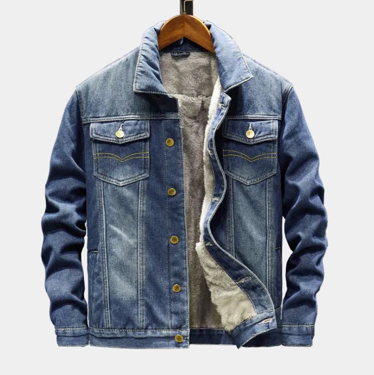 Fleece-Lined Denim Jacket