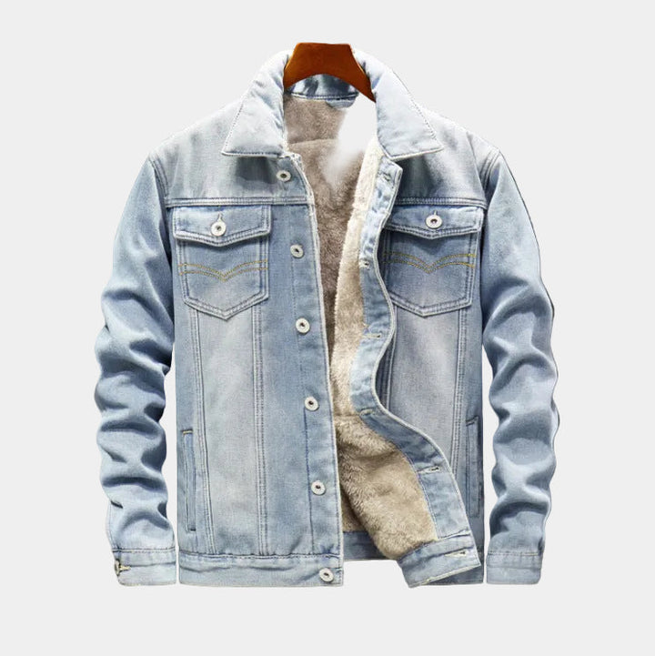 Fleece-Lined Denim Jacket