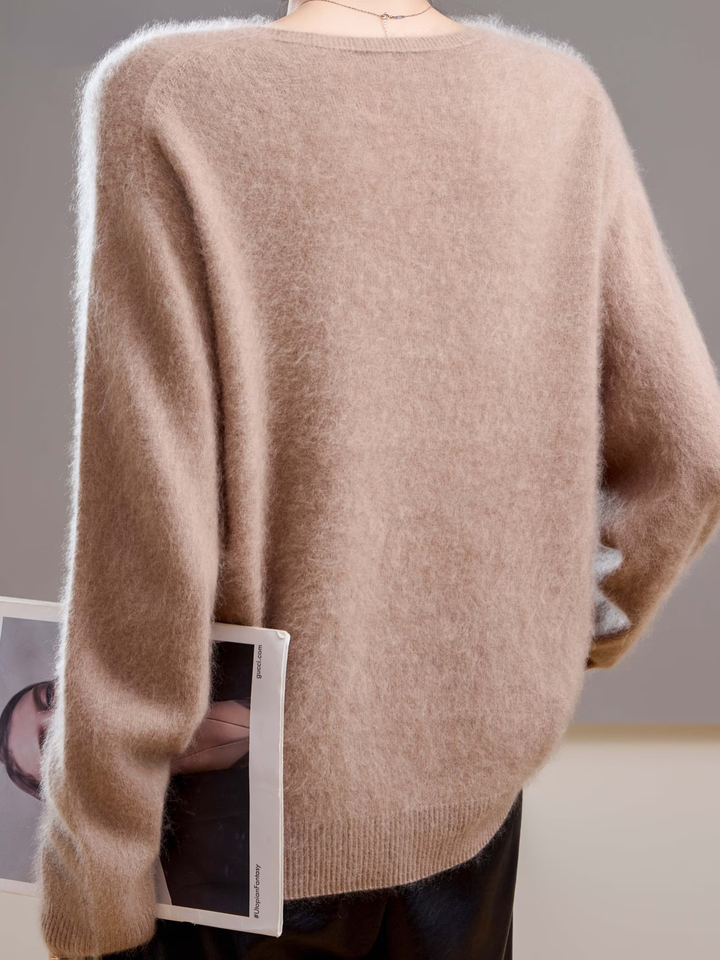 Élise | Pull cachemire brossé col V (kopie)
