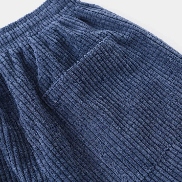Drawstring Corduroy Trousers