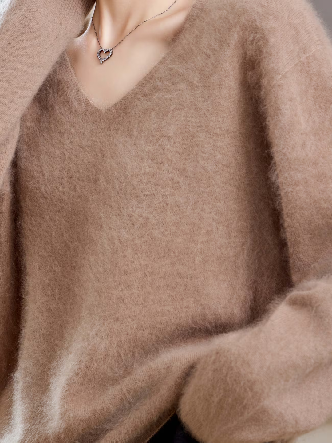 Élise | Pull cachemire brossé col V (kopie)