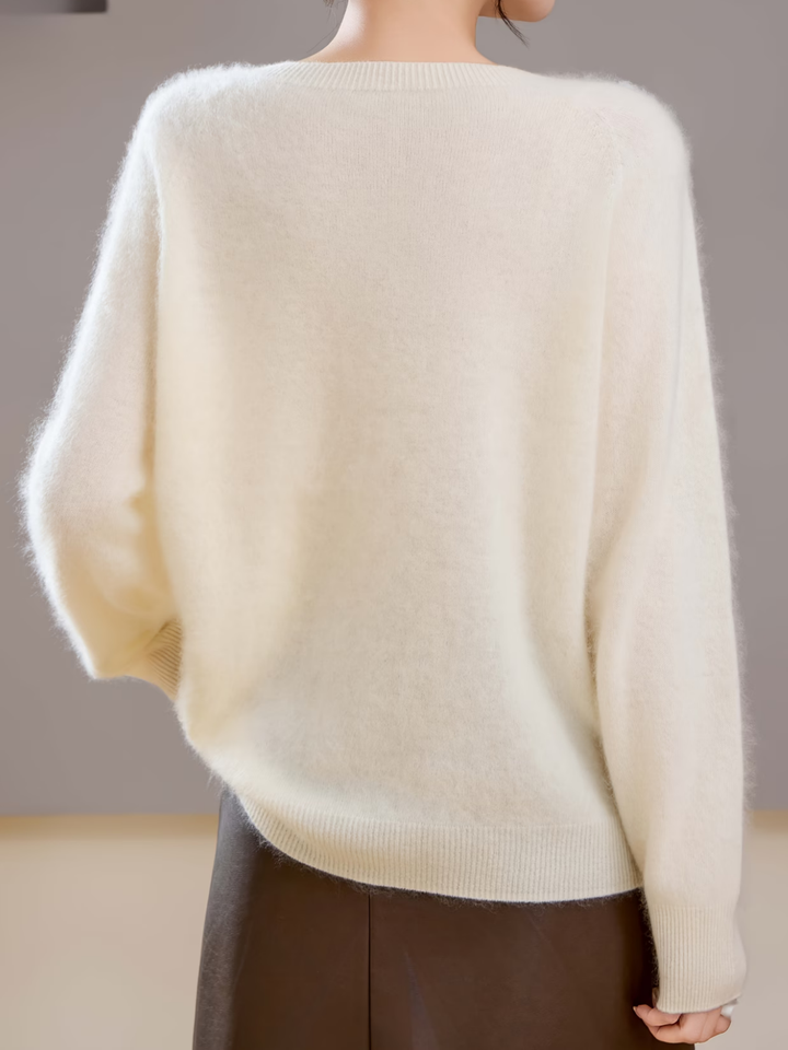 Hélène | Pull cachemire brossé col rond (kopie)